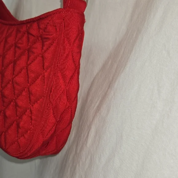 Vera Bradley Red Quilted Shoulder Bag - Picture 3 of 8